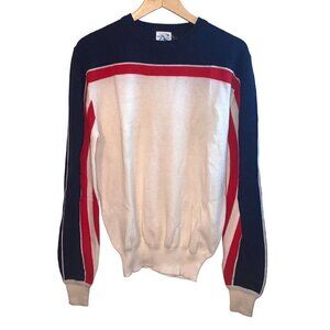 Mount Cervin Vintage Y2K Retro Wool Acrylic Crewneck Striped Sweater Size XL